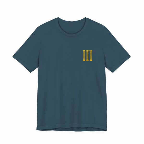 Three Columns: Doric, Ionic & Corinthian Pillars Jersey Short Sleeve Tee - Image 22