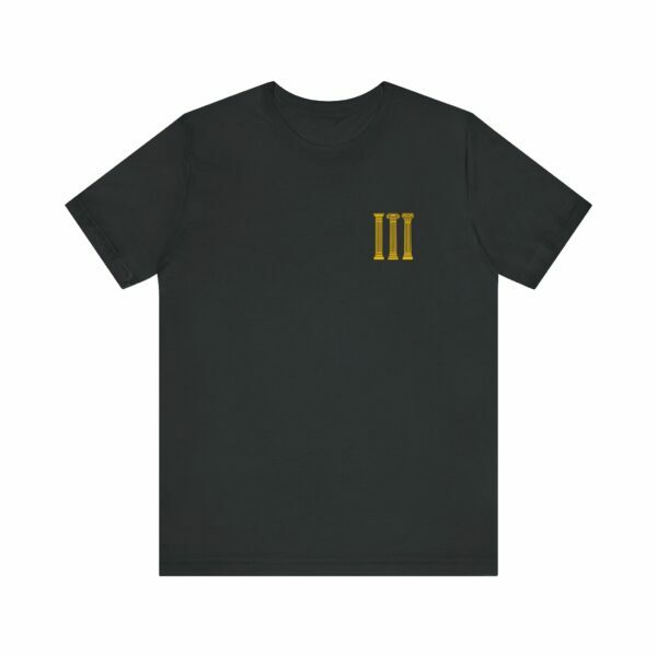 Three Columns: Doric, Ionic & Corinthian Pillars Jersey Short Sleeve Tee - Image 15