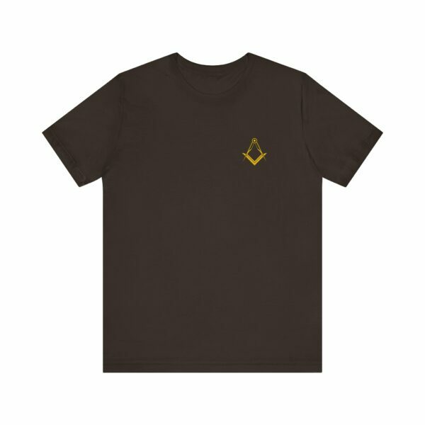 Square and Compass Masonic Jersey Short Sleeve Tee - Image 8