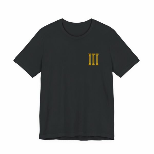 Three Columns: Doric, Ionic & Corinthian Pillars Jersey Short Sleeve Tee - Image 16