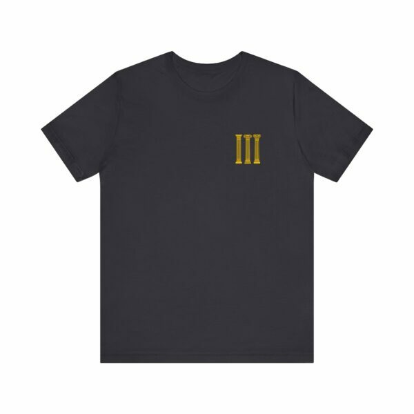 Three Columns: Doric, Ionic & Corinthian Pillars Jersey Short Sleeve Tee - Image 13