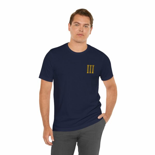 Three Columns: Doric, Ionic & Corinthian Pillars Jersey Short Sleeve Tee - Image 5