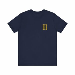 Three Columns: Doric, Ionic & Corinthian Pillars Jersey Short Sleeve Tee