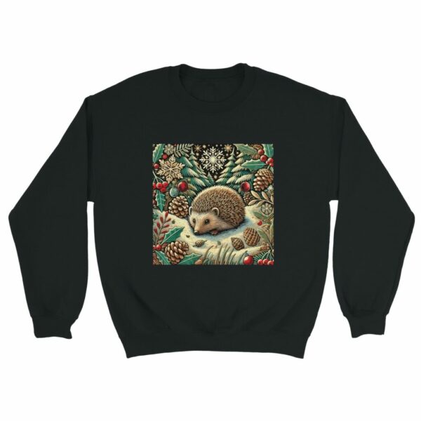 Cute Hedgehog Christmas Jumper | Woodland Winter Edition Sweatshirt Sweater