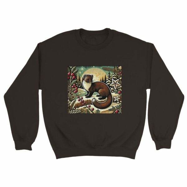 Pine Marten Christmas Jumper | Woodland Winter Edition Sweatshirt Sweater