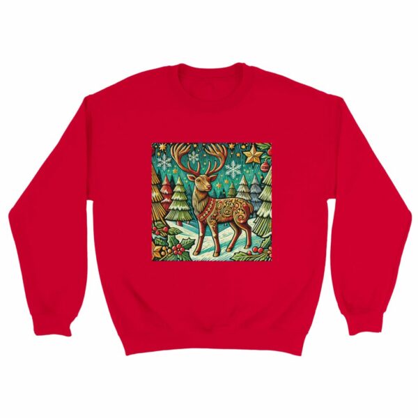 Festive Reindeer Christmas Sweater | Woodland Winter Edition Sweatshirt Jumper