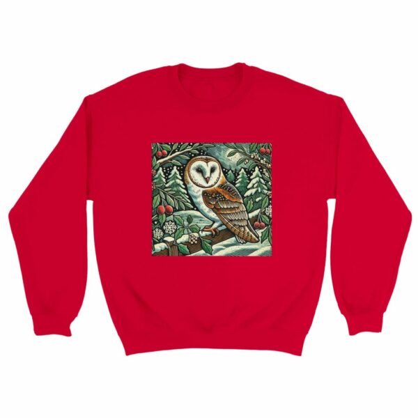 Barn Owl Christmas Sweater | Woodland Winter Edition Sweatshirt Jumper