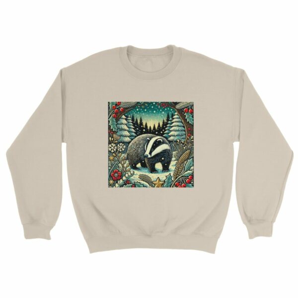 Sweet Badger Christmas Jumper | Woodland Winter Edition Sweatshirt Sweater