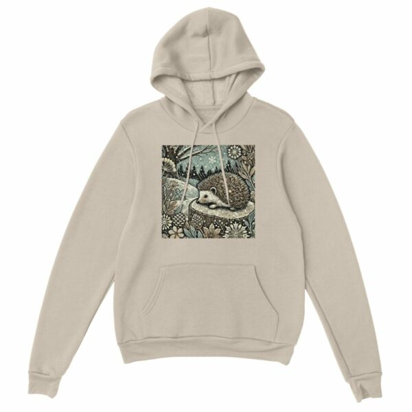 Winter Hedgehog Hoodie | Woodland Wildlife Collection Cosy Nature-Inspired Unisex Pullover