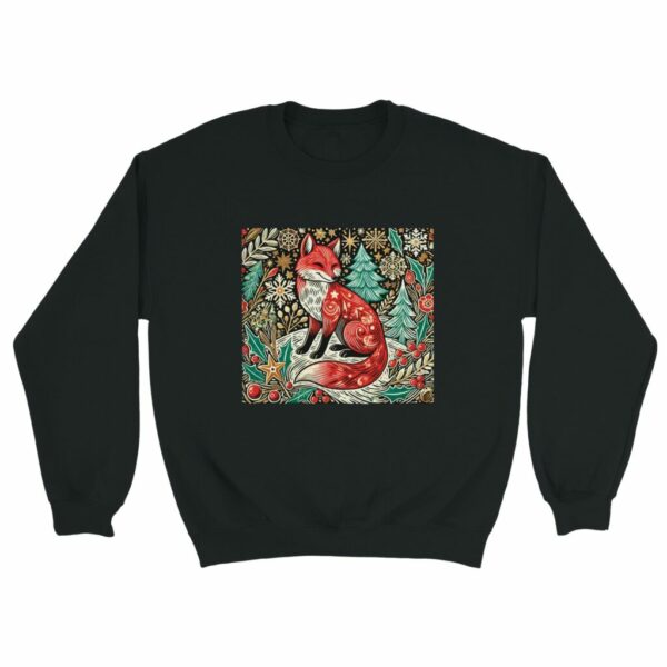 Red Fox Christmas Sweater | Woodland Winter Edition Sweatshirt Jumper