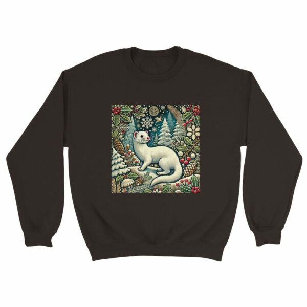 Stoat Christmas Jumper | Woodland Winter Edition Sweatshirt Sweater