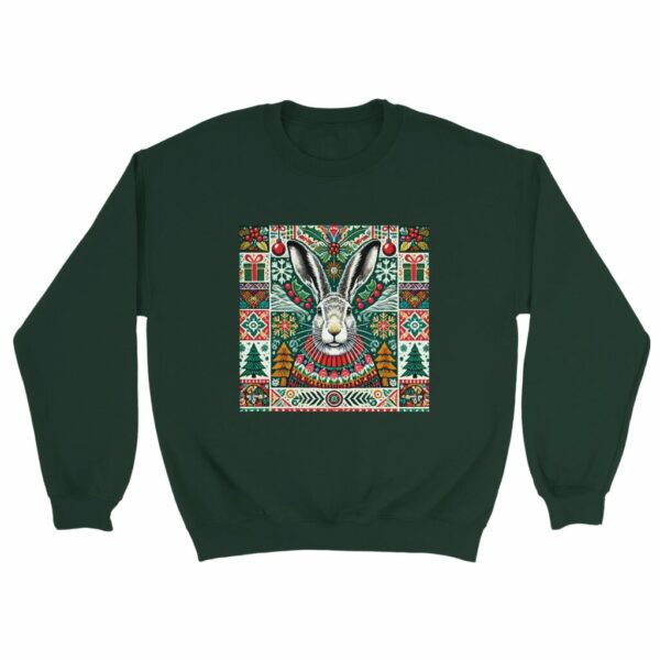 Cute Mountain Hare Christmas Jumper | Woodland Winter Edition Sweatshirt Sweatshirt