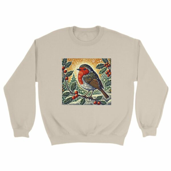 Festive Robin Christmas Jumper | Woodland Winter Edition Sweatshirt Sweater