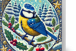 Blue Tit Christmas Cards