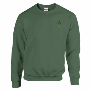 custom sweatshirt military green