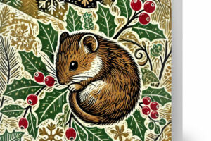 Hazel Dormouse Christmas Cards