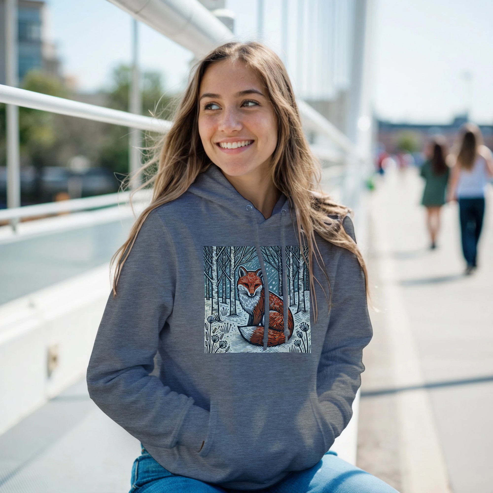 Winter Red Fox Hoodie VIEW COLOUR OPTIONS