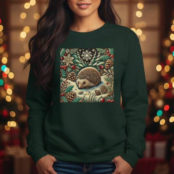 Cute Hedgehog Christmas Jumper | Woodland Winter Edition Sweatshirt Sweater