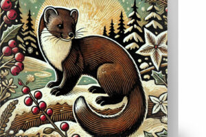Pine Marten Christmas Cards