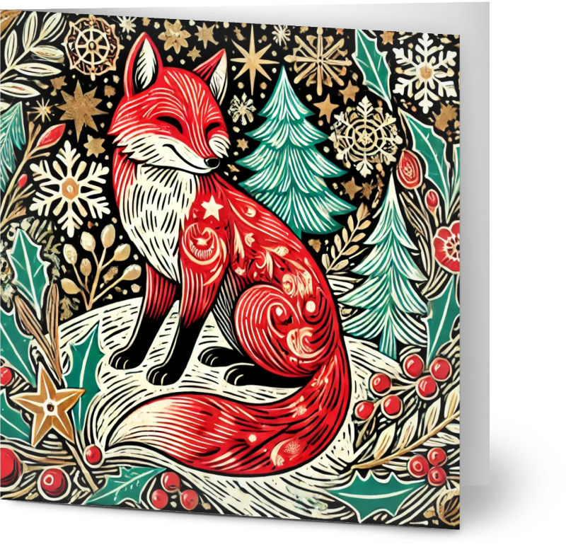 Red Fox Christmas Cards