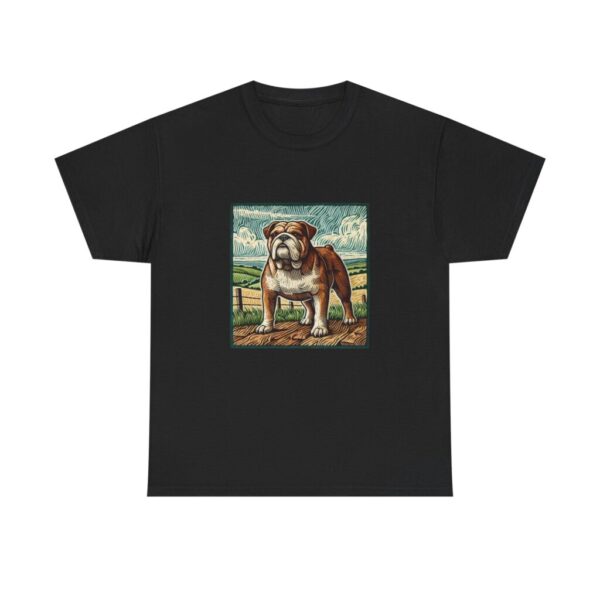 15991947789502952163_2048.jpeg Bulldog Illustration T-Shirt: Heavy Cotton Furry Friend Bulldog Graphic Tee