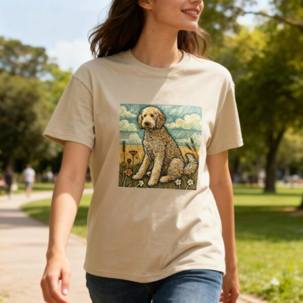Labradoodle T-Shirt: Furry Friends Collection Dog Parents Heavy Cotton Tee