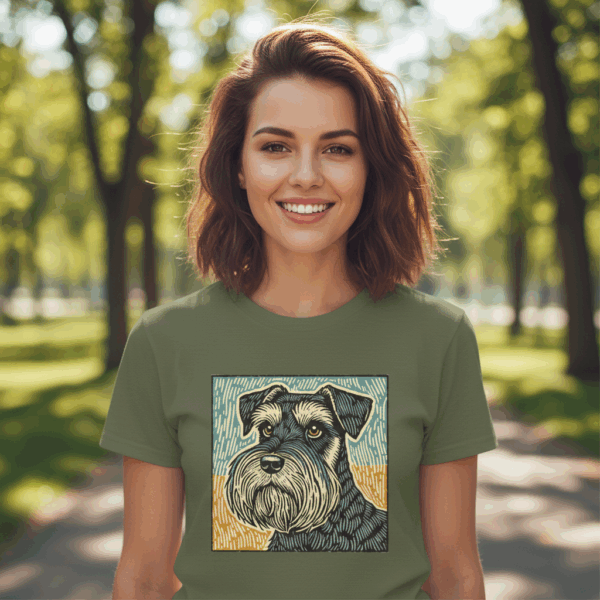 Miniature Schnauzer T-Shirt: Furry Friends Collection Dog Parents Heavy Cotton Tee