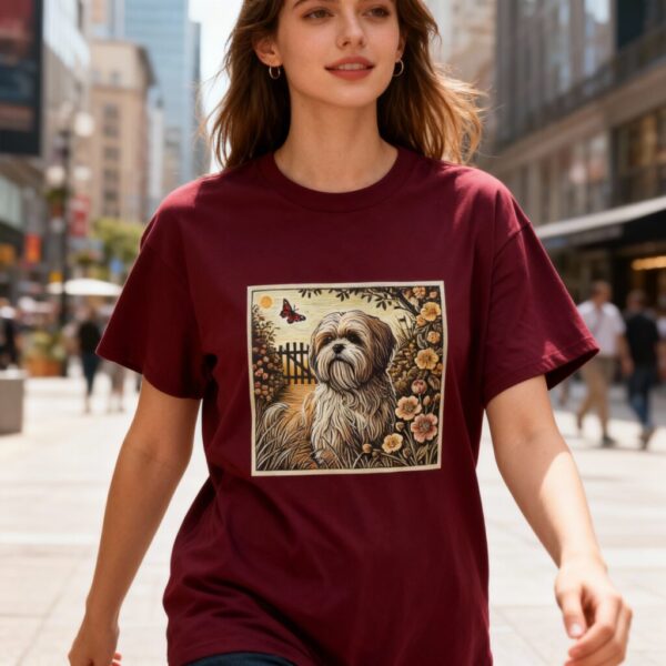 Shih Tzu T-Shirt: Furry Friends Collection Dog Parents Heavy Cotton Tee