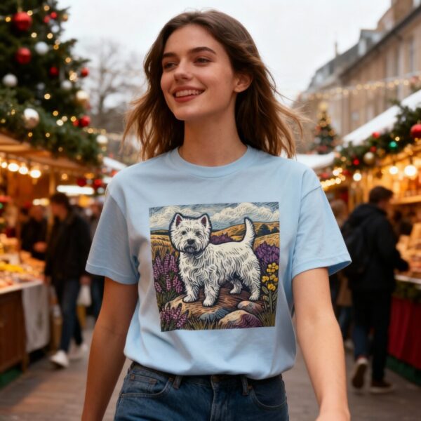 West Highland White Terrier T-Shirt: Furry Friends Collection Westie Dog Parents Heavy Cotton Tee