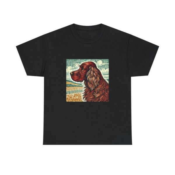 Irish Setter T-Shirt: Furry Friends Collection Dog Parents Heavy Cotton Tee