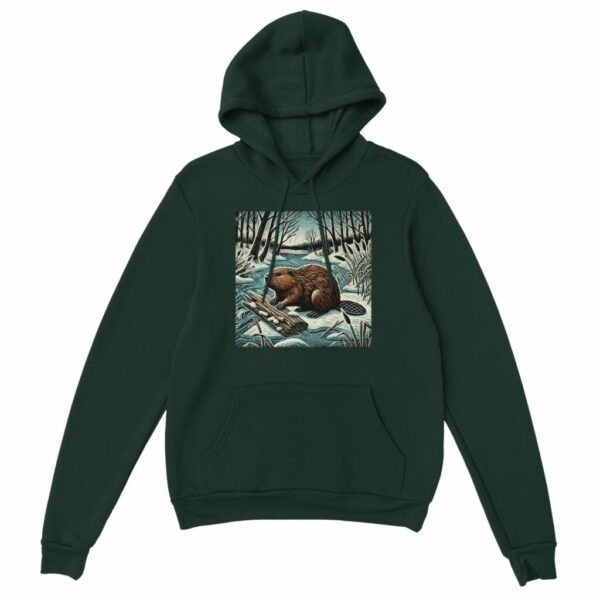 b6ef3c22-3d90-42c7-947d-c64bce040edd.jpg Winter Beaver Hoodie | Woodland Wildlife Collection Cosy Nature-Inspired Unisex Pullover
