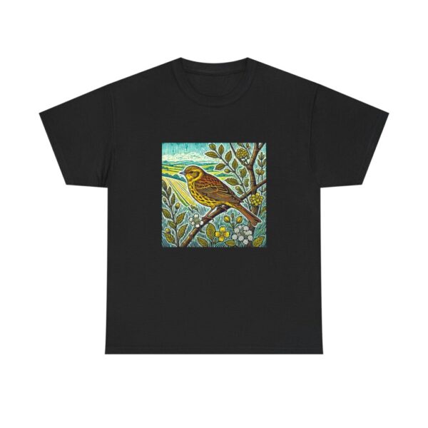 Yellowhammer T-Shirt Bright Farmland Songbird Wildlife Illustration British Countryside Bird Nature Tee Bird Lover Gift Wild Bird Series