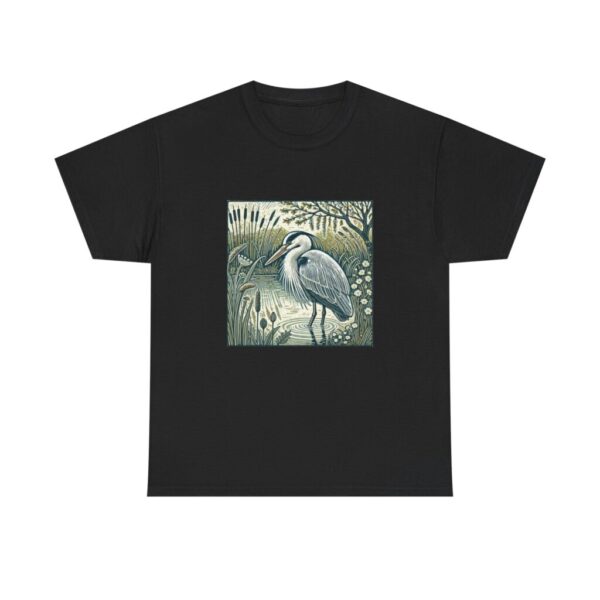 16469394240011732125_2048.jpeg Grey Heron T-Shirt Elegant Wetland Bird Wildlife Illustration British Waterbird Nature Tee Bird Lover Gift Wild Bird Series