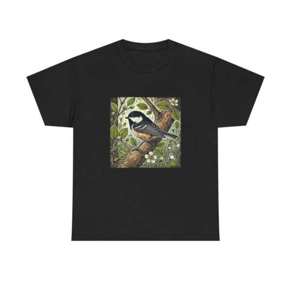 Coal Tit T-Shirt British Woodland Songbird Wildlife Illustration Garden Bird Nature Tee Bird Lover Gift Wild Bird Series