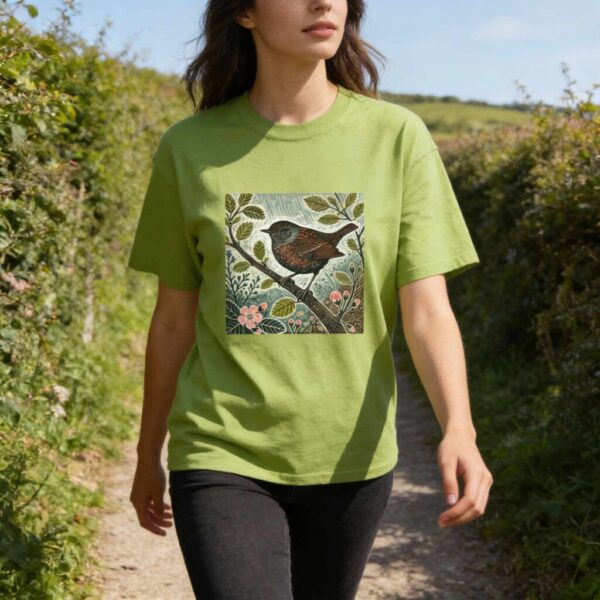 Dunnock T-Shirt British Garden Bird Wildlife Illustration Hedge Sparrow Nature Tee Bird Lover Gift Wild Bird Series