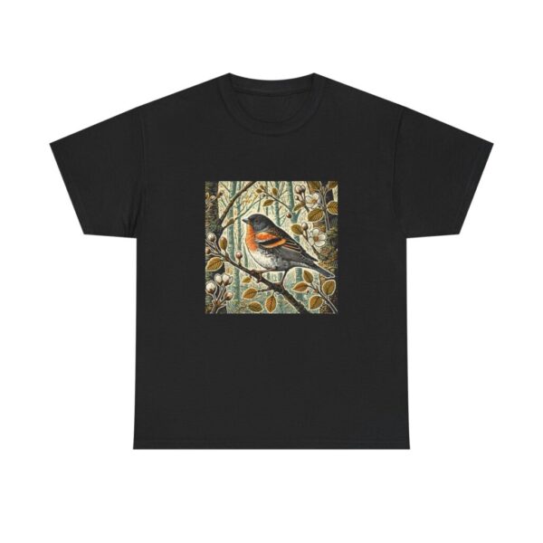 289707332672841886_2048.jpeg Brambling T-Shirt Winter Finch Wildlife Illustration, British Woodland Bird Nature Tee, Birdwatcher Gift Wild Bird Series