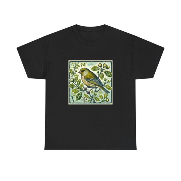 5453670444837305794_2048.jpeg Greenfinch T-Shirt British Garden Songbird Wildlife Illustration Finch Nature Tee Bird Lover Gift Wild Bird Series