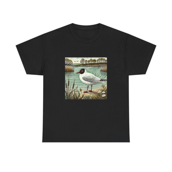 7280600670669177988_2048.jpeg Black-headed Gull T-Shirt British Coastal & Wetland Bird Wildlife Illustration, Seabird Nature Tee, Birdwatcher Gift Wild Bird Series