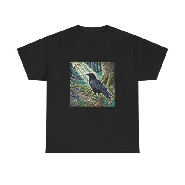 9115479391507229195_2048.jpeg Carrion Crow T-Shirt British Corvid Wildlife Illustration Intelligent Black Bird Nature Tee Bird Lover Gift Wild Bird Series