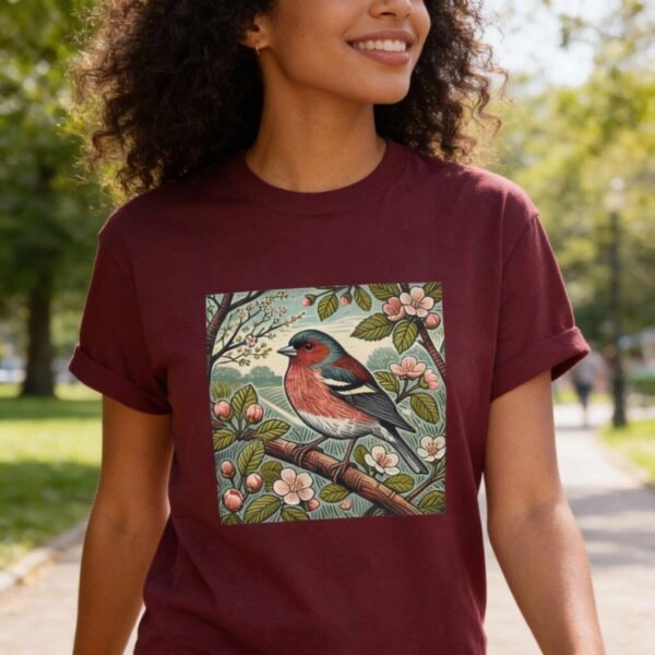Chaffinch Chaffinch T-Shirt British Garden Bird Wildlife Illustration Wild Bird Series