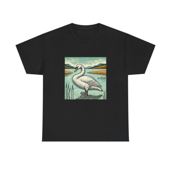1898008025708532_2048.jpeg Whooper Swan T-Shirt Winter Swan Wildlife Illustration Wetland Bird Nature Tee Birdwatching Gift UK Migratory Swan Shirt