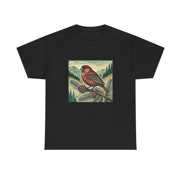 4363570473336122496_2048.jpeg Scottish Crossbill T-Shirt Rare Highland Bird Wildlife Illustration Nature Tee Birdwatching Gift UK Endemic Bird Shirt