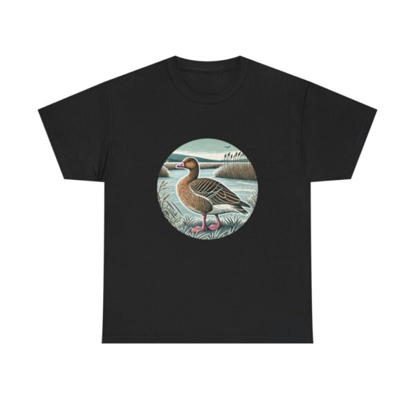 6461178133737514635_2048.jpeg Pink Footed Goose T-Shirt Wildlife Illustration Wintering Geese Birdwatching Gift UK Wetland Bird Nature Tee Scottish Goose Shirt