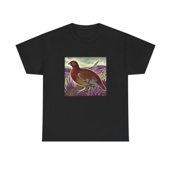 8635578934298807363_2048.jpeg Red Grouse T-Shirt Scottish Moorland Bird Wildlife Illustration Nature Tee Birdwatching Gift UK Heather Moor Bird Shirt