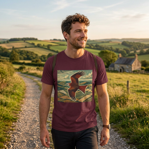Red Kite T-shirt Red Kite T-Shirt Welsh Bird Tee, Bird of Prey Wildlife Shirt, Raptor Gift, Birdwatcher T-Shirt, Nature Lover Tee, Welsh Wildlife
