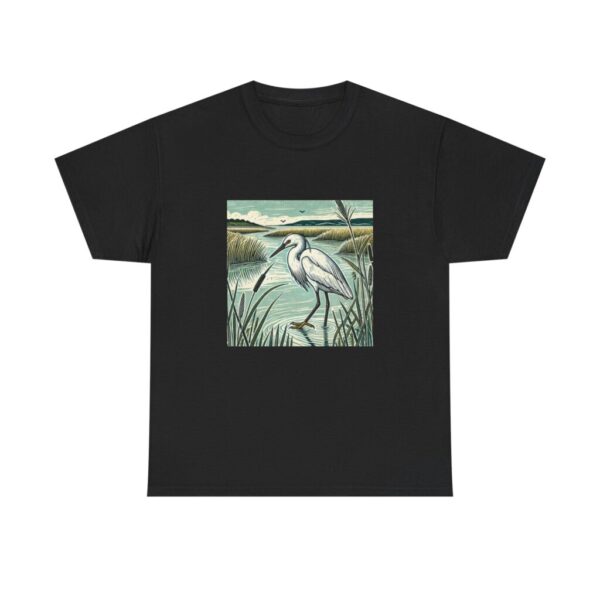8139962098971197761_2048.jpeg Little Egret T-Shirt Welsh Bird Tee, White Heron Wildlife Shirt, Coastal Bird Gift, Birdwatcher T-Shirt, Nature Lover Tee